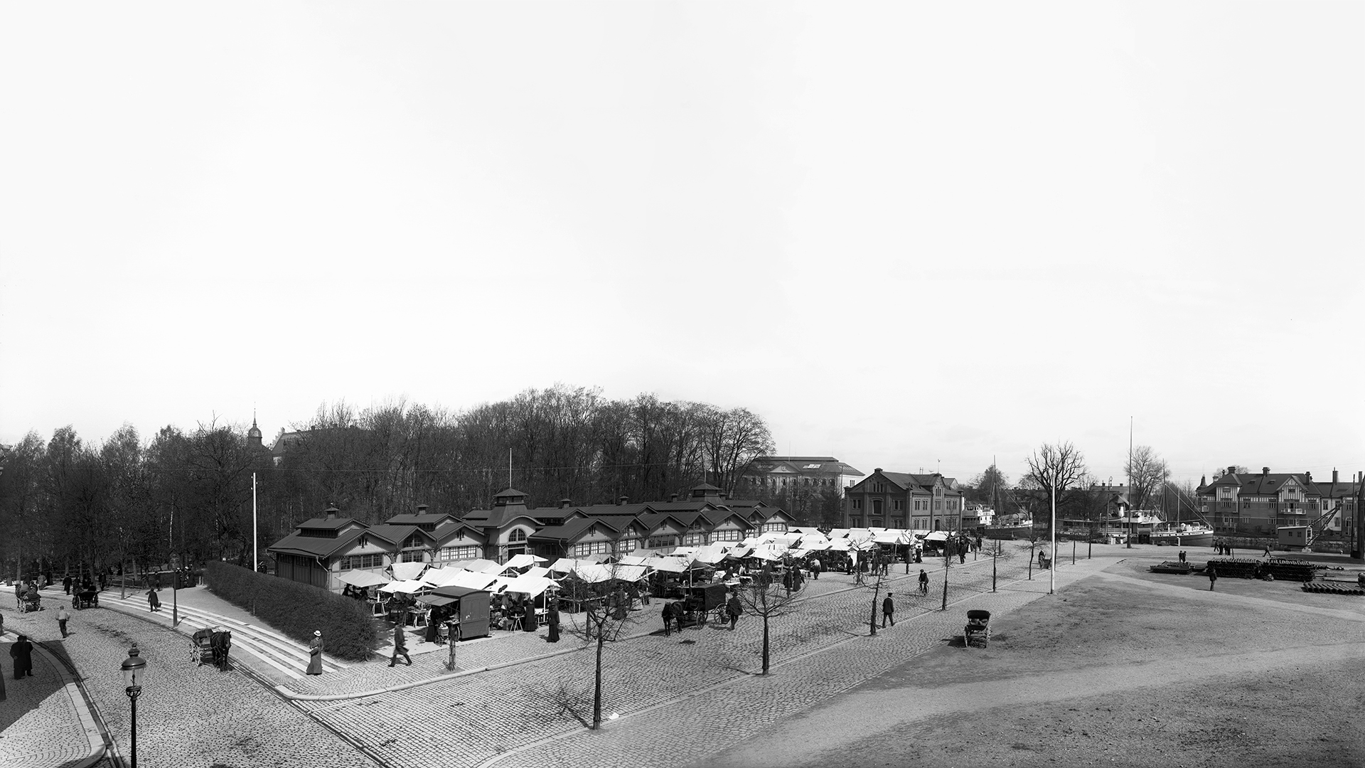 saluhallen som tidigare låg på platsen där du idag hittar örebro läns museum